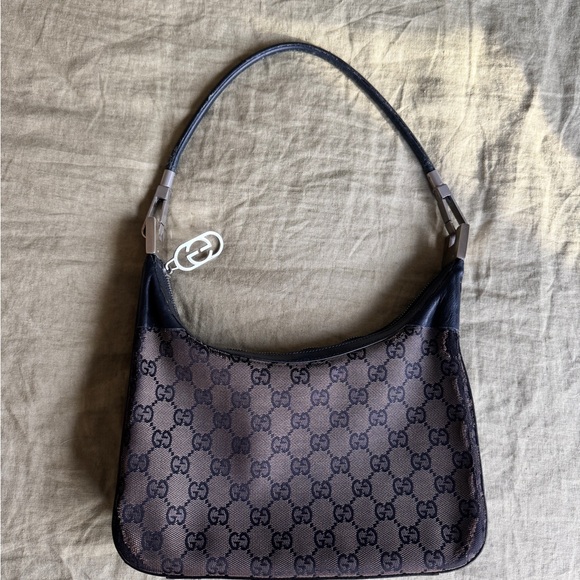 Gucci GG Black and Brown Shoulder Bag - Picture 1 of 8